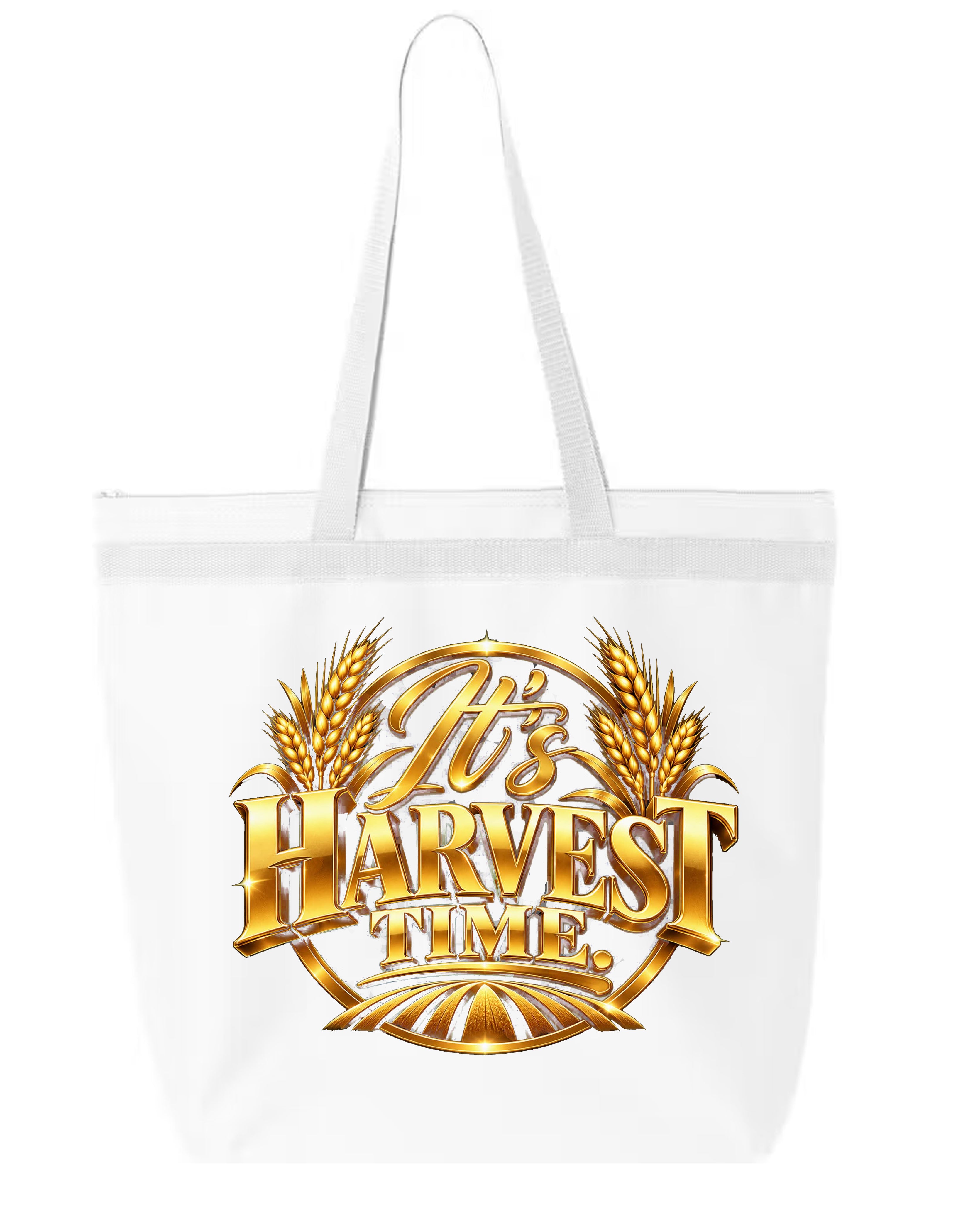 White Harvest Time Tote